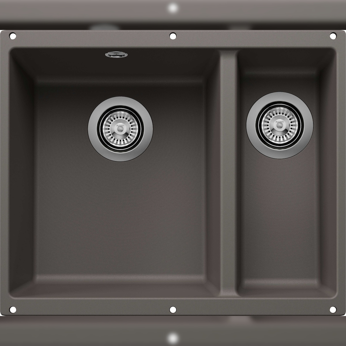 BLANCO GmbH + Co KG BLANCO ROTAN 340/160-U Einbauspüle SILGRANIT vulkangrau ab 60 cm Image