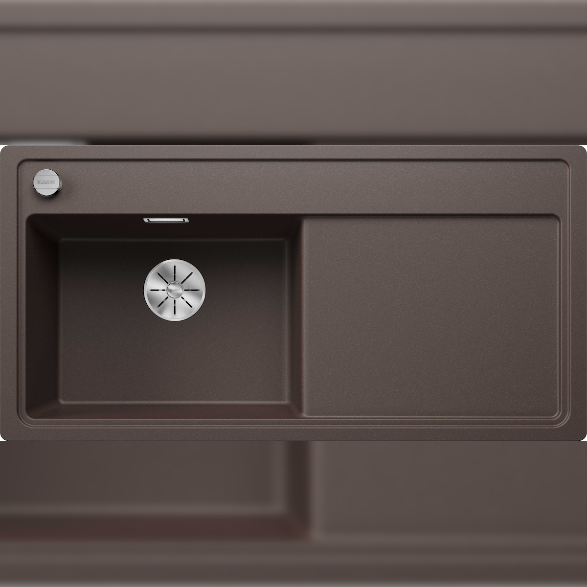 BLANCO GmbH + Co KG BLANCO ZENAR XL 6 S-F Einbauspüle SILGRANIT cafe ab 60 cm Excenter