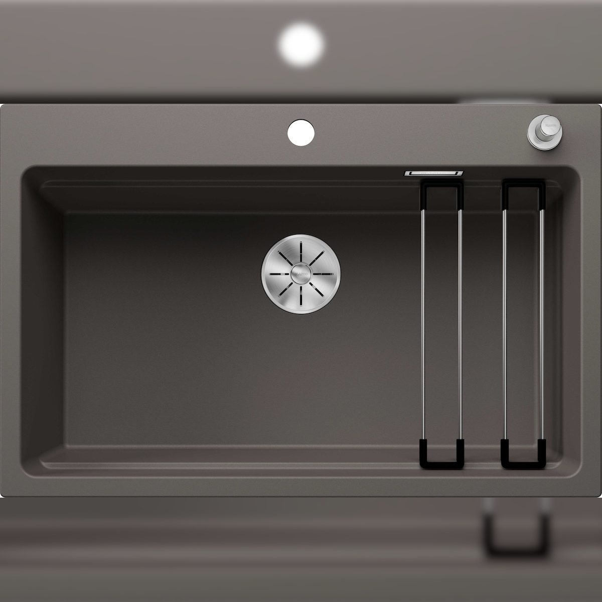 BLANCO GmbH + Co KG BLANCO ETAGON 8 Einbauspüle SILGRANIT vulkangrau ab 80 cm Excenter