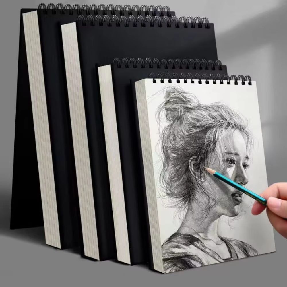 30 Sheet Spiral Bound Sketchbook Acid Free Thick Drawing Paper Pad (A4, A5, A6; 8K 16K Options) For Sketching And Oil Pa a4
