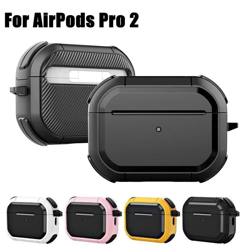 Shockproof Protective AirPods Case With Keychain Clip For AirPods Pro 2 1 And AirPods 1 2 3 white for Airpods Pro 1