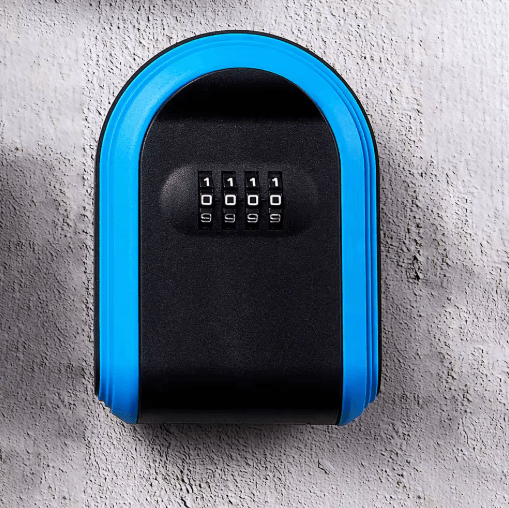Weatherproof Wall Mounted Key Safe Lock Box 4 Digit Combination Key Storage For Home And Office black