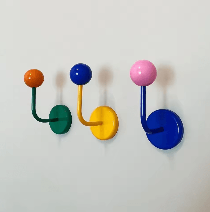 Heavy Duty Magnetic Hook Non Perforated Strong Suction Hook For Bathroom Kitchen Refrigerator yellow