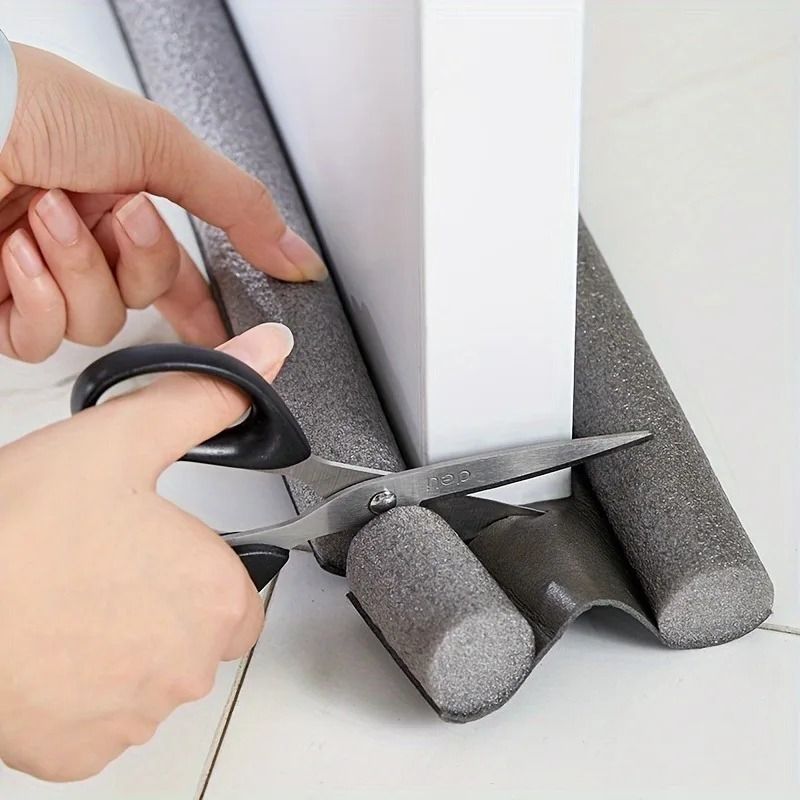 1pc Door Bottom Sealing Strip Ultimate Soundproof Draft Stopper white