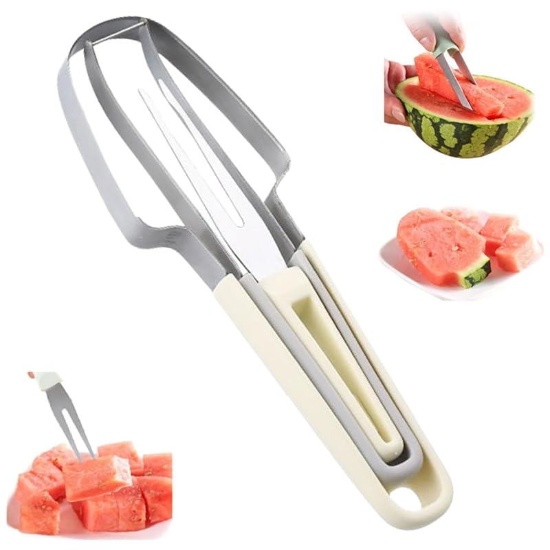 Creative Fruit Knife, Melon Scoop Fruit Scooper Tool For Digging Pulp beige