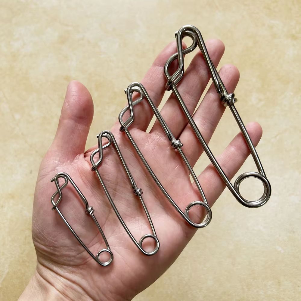 Stainless Steel Fishing Snap And Swivel Quick Pin Connector Set size 1.8