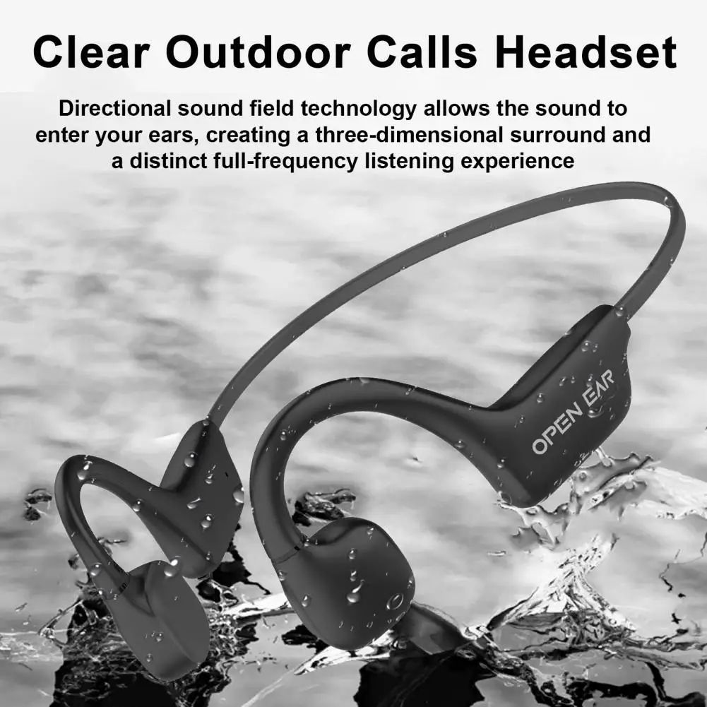 Mini Open Ear Bone Conduction Headphones white