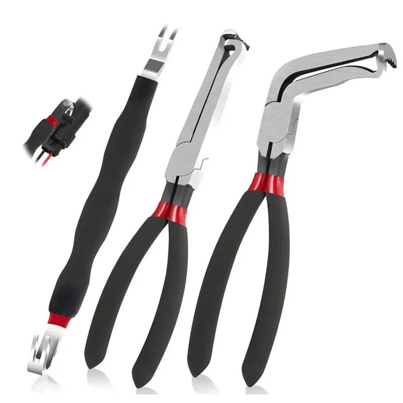 Premium 8 60 Degree Angled Electrical Disconnect Pliers Heavy Duty Automotive Connector Removal Tool a