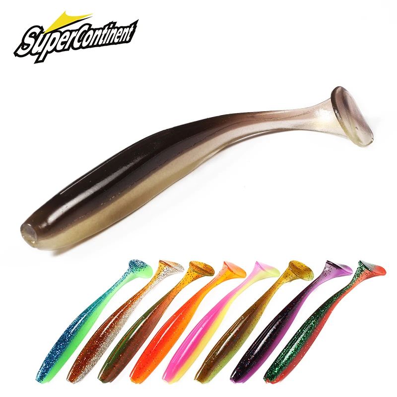 Supercontinent Shiner Soft Paddle Tail Swimbait Set (50 75 100mm) For Pike & Bass q 50mm 20pcs