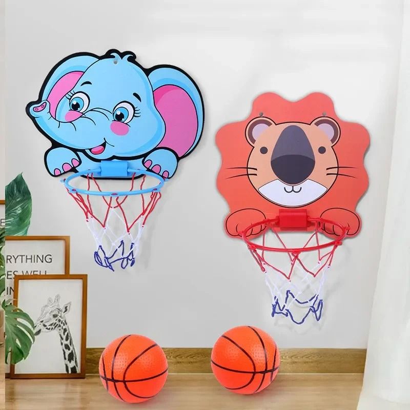 Animal Friends Kids' Basketball Hoop Kit Creative Indoor & Outdoor Sport Set dinosaur Basketball
