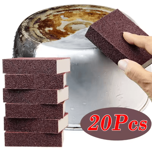 Magic Carborundum Sponge Eraser Rust And Scale Removing Cleaning Pads 1 To 8 Pcs 5pcs set