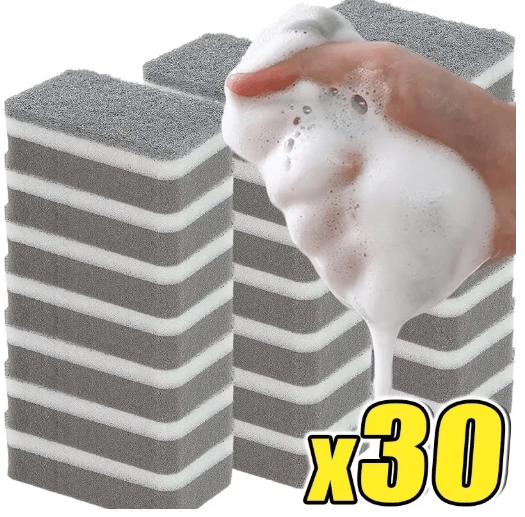 Magic Three Layer Cleaning Sponges Reusable Dishwashing & Scouring Pads 20pcs