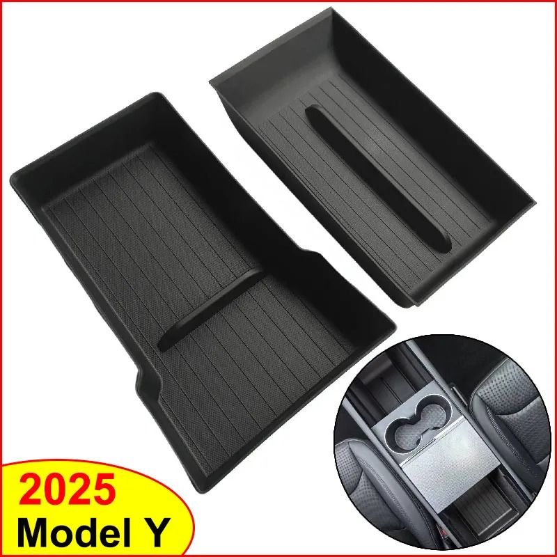 Tesla Model Y Juniper 2025 Center Console And Armrest Storage Organizer Tray Set center Console