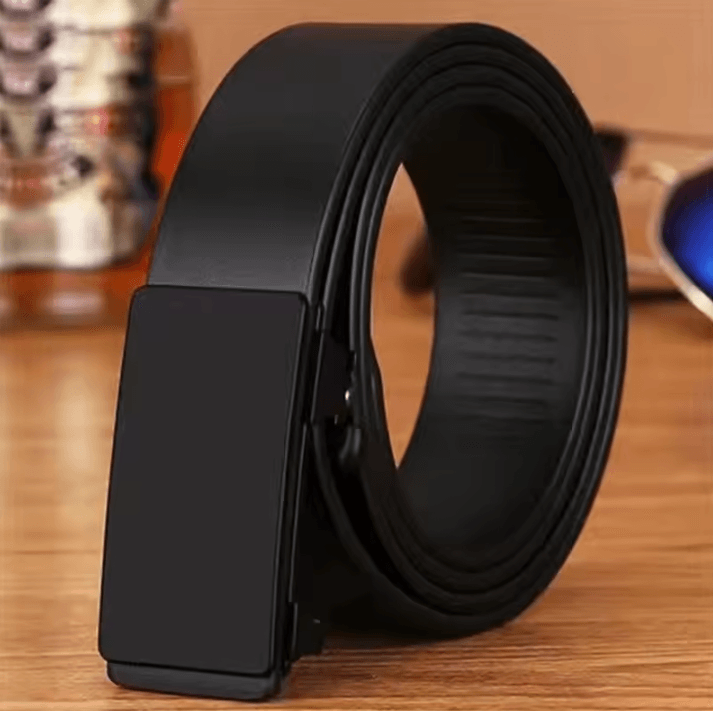 Luxury Genuine Leather Belt For Men Quality Mens Automatic Buckle Belt With Metal Strap design j 43.3 In