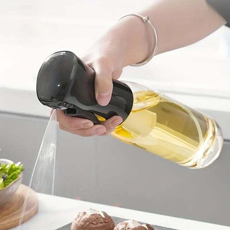 Premium Oil Spray Bottle For Cooking 200 300 500ml Olive Oil Vinegar Sprayer white | 3 Pcs | 500 Ml