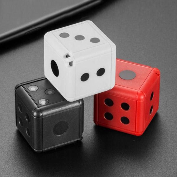 Mini Dice Camera For Home Security, HD Night Vision, Motion Detection Nanny Cam black