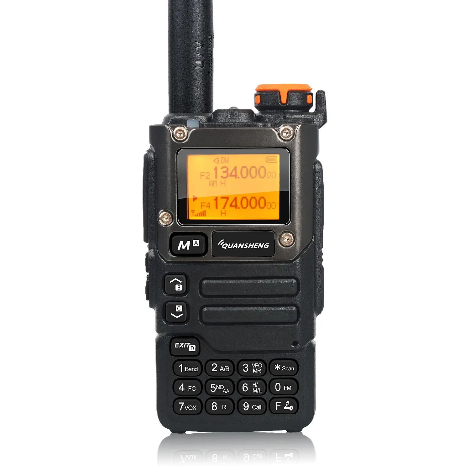 Quansheng UV K5(8) Multi Band Two Way Radio With Air Band Receive, DTMF & Fast Frequency Scan mic Add eu