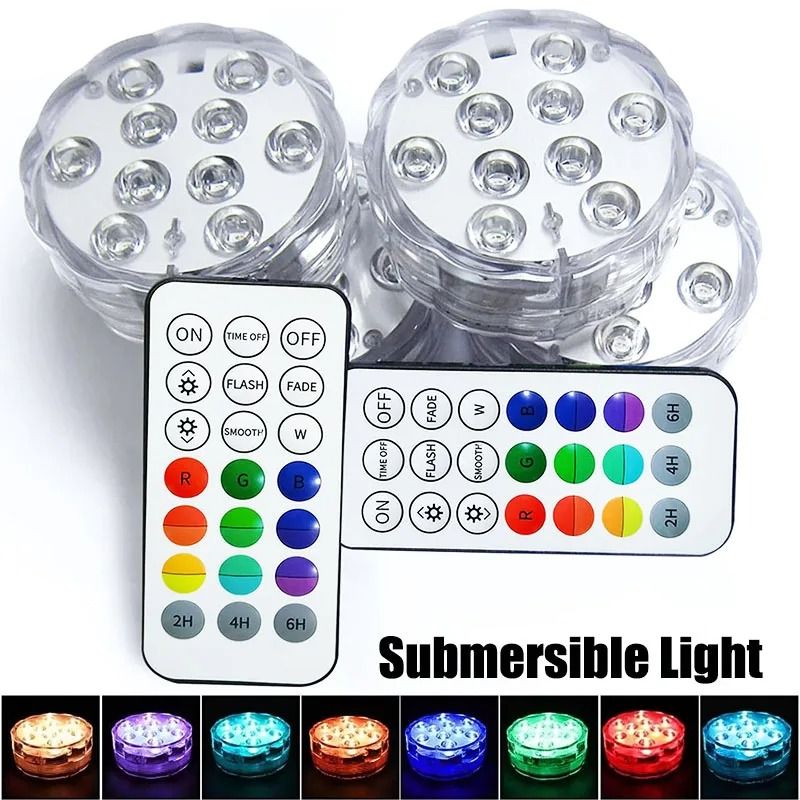 16 Colors Remote Control LED Submersible Light 16 Colors Remote Control LED Submersible Light
