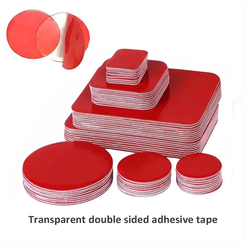 High Strength Transparent Acrylic Double Sided Adhesive Pads And Waterproof No Trace Mounting Patches round 50mm