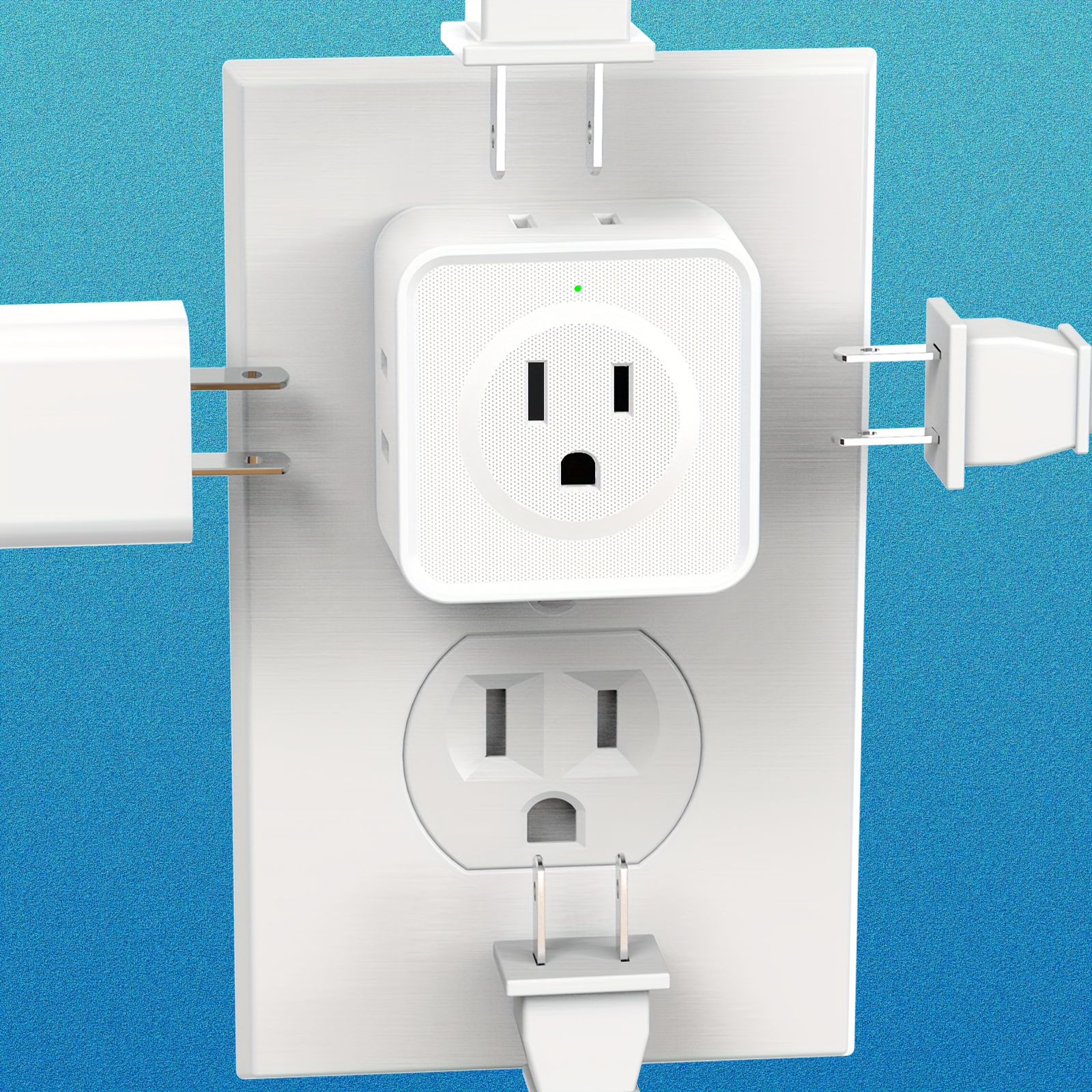 Multi Plug Outlet Extender, Wall Outlet Expander, Small Electrical Outlet Splitter For Travel, Home, Office 1pc