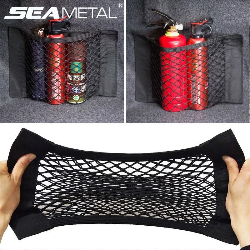 Universal Car Trunk Mesh Organizer Seat Back Storage Net 40x25
