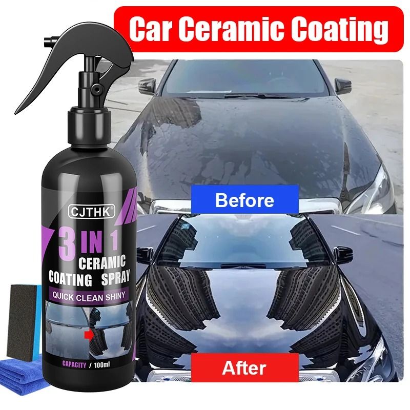Car Ceramic Nano Coating Liquid Hydrophobic Paint Protection Agent 100 Ml Set