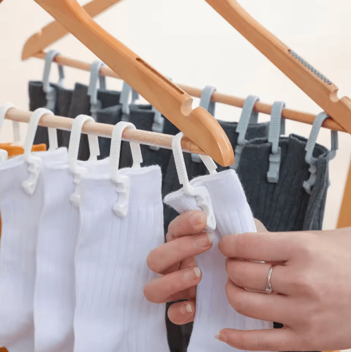 Plastic Clothes Pins For Drying 10 50PCS Laundry Clips For Socks Underwear And Garments gray 50pcs