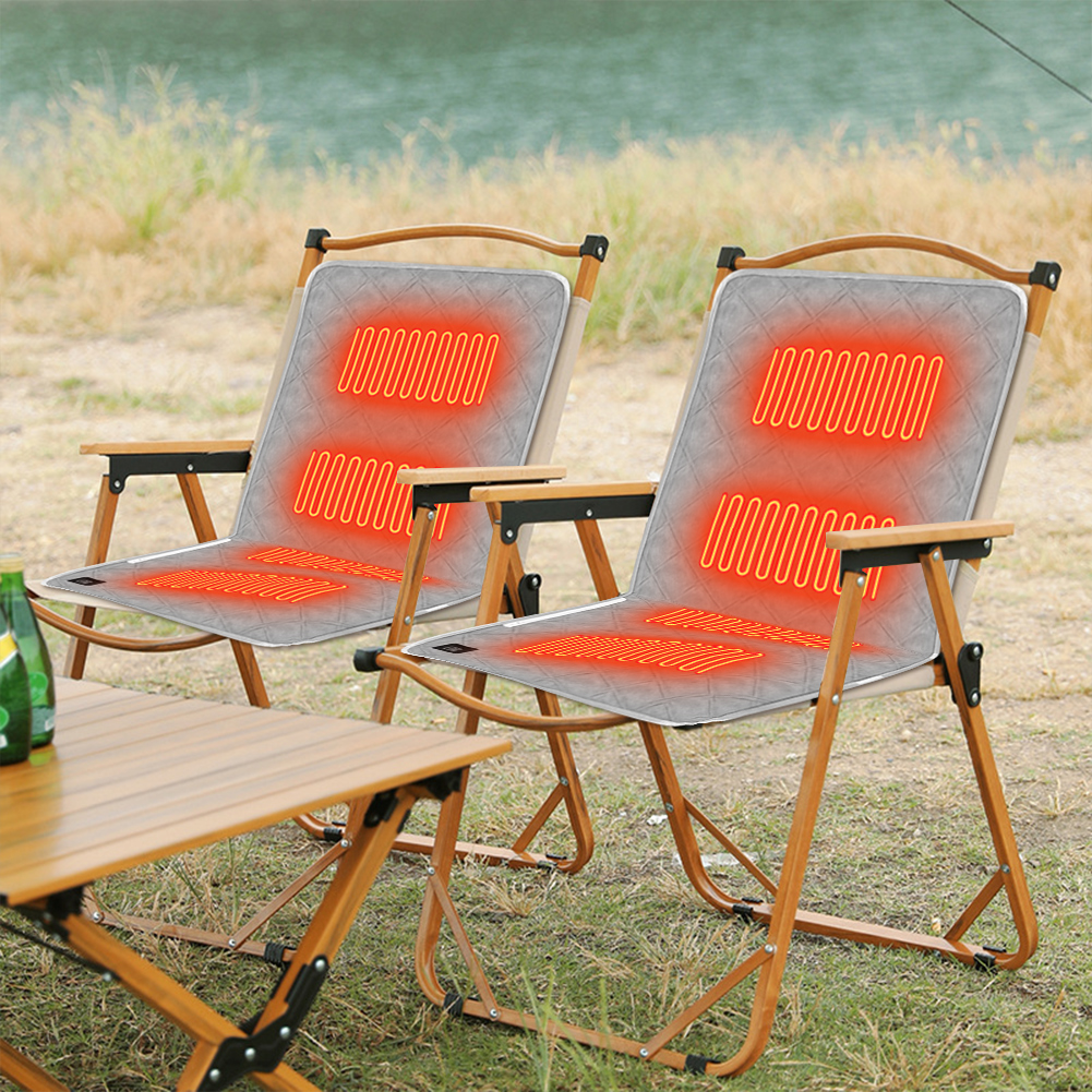 Winter Warm Seat Pad, Electric Heated Seat Cushion USB Power, Outdoor Camping Seat Cushion For Stadium coffee