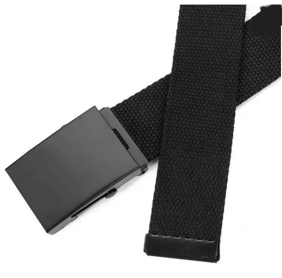 Unisex Canvas Webbing Belt Casual Jeans Waist Belt 47.24 Inches green