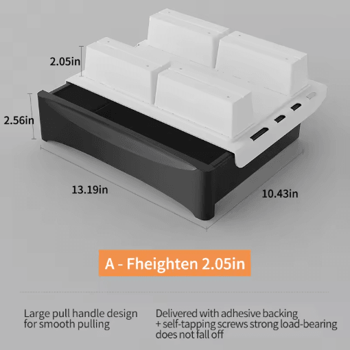 Small Under Desk Storage Cabinet Mobile Pedestal With Hidden Drawer And Cable Management m Black
