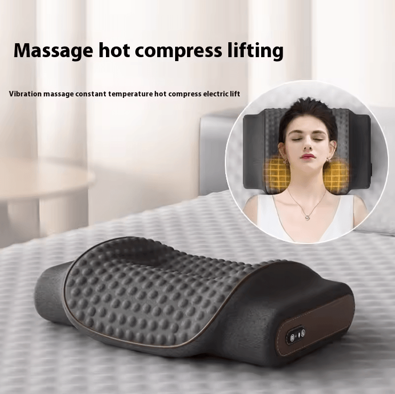Airbag Neck Massage Pillow | Electric Hot Compress & Smart Kneading Vibration Massager For Fatigue Relief massage Pillow