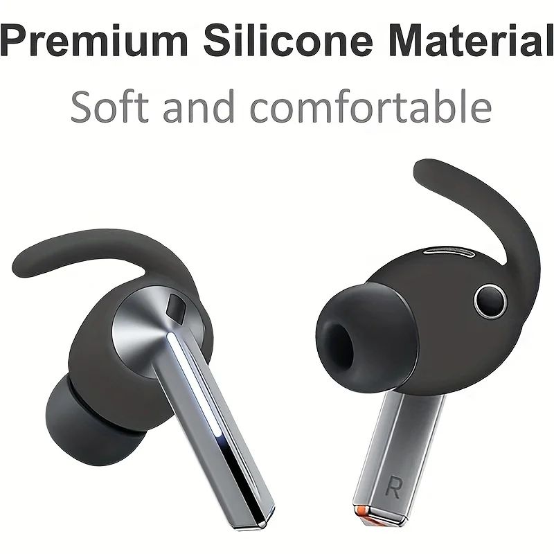 Silicone Sport Ear Hooks For Galaxy Buds 3 Pro grey 2 Pairs