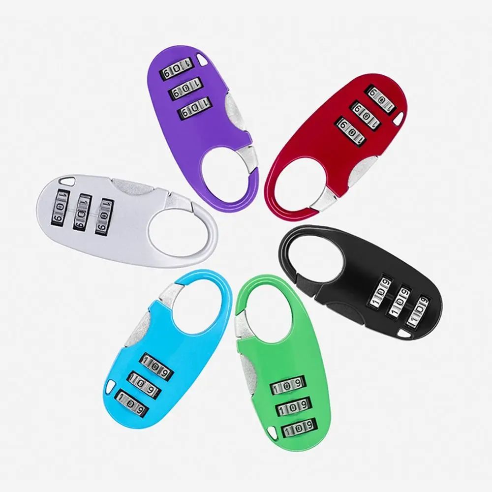 Mini Alloy Combination Code Number Lock Padlock Luggage Lock For Zipper Bag Backpack Handbag Drawer Cabinet Luggage Lock c Green