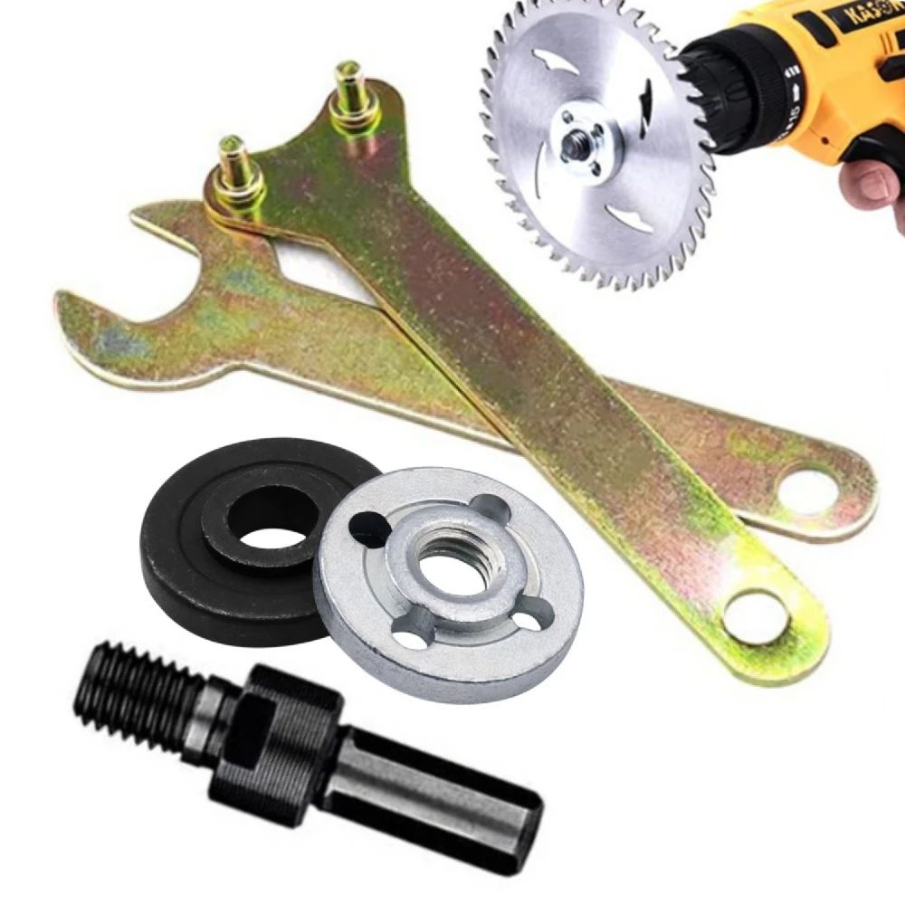 3 8 Inches Drill To Angle Grinder Adapter Rod With Handle Cutting & Polishing Conversion Tool For Metal, Disc & Wheels set C