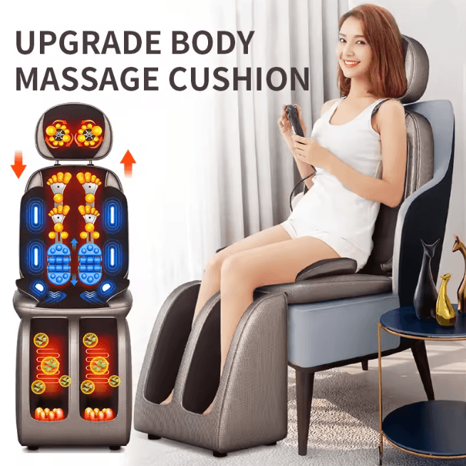 Electric Full Body Massage Chair Cushion With Heat And Shiatsu Kneading massage Chair