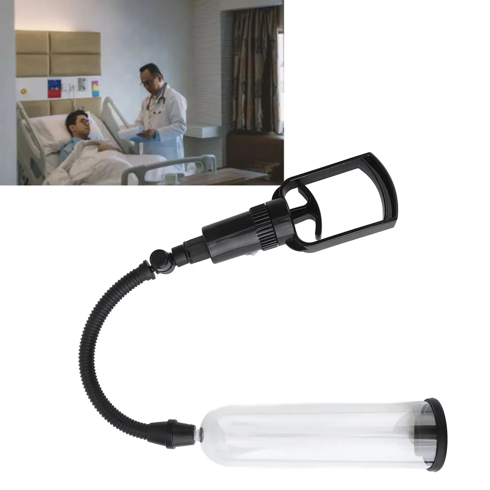 Manual Vacuum Pump Trainer For Men Adjustable Air Pump Exerciser For Performance & Confidence ivory