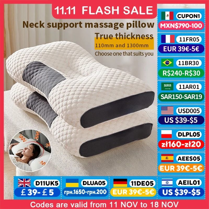 Cervical Orthopedic Soybean Fiber SPA Pillow 48 X 74 X 10 Cm