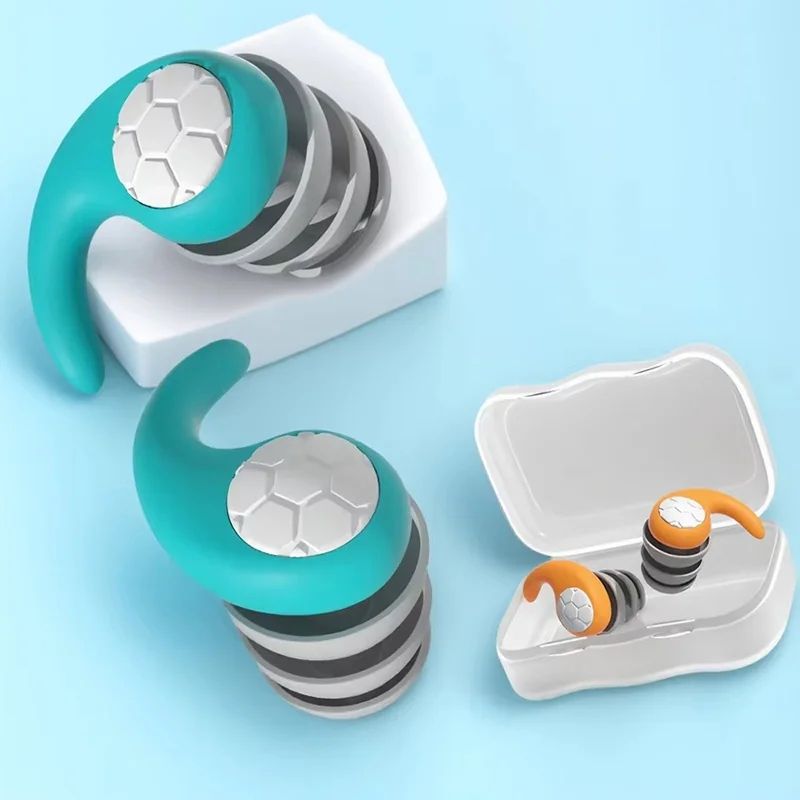 SoftSeal Silicone Ear Plugs For Sleeping & Swimming Reusable Waterproof Comfort Fit (1 Pair) green