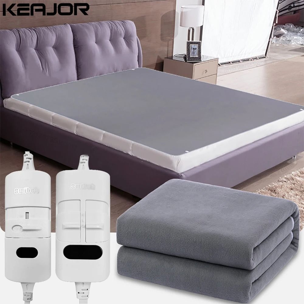 Electric Heating Blanket With Thermostat Thick Heated Blanket For Bed And Room Comfort stripe 70x150 Cm