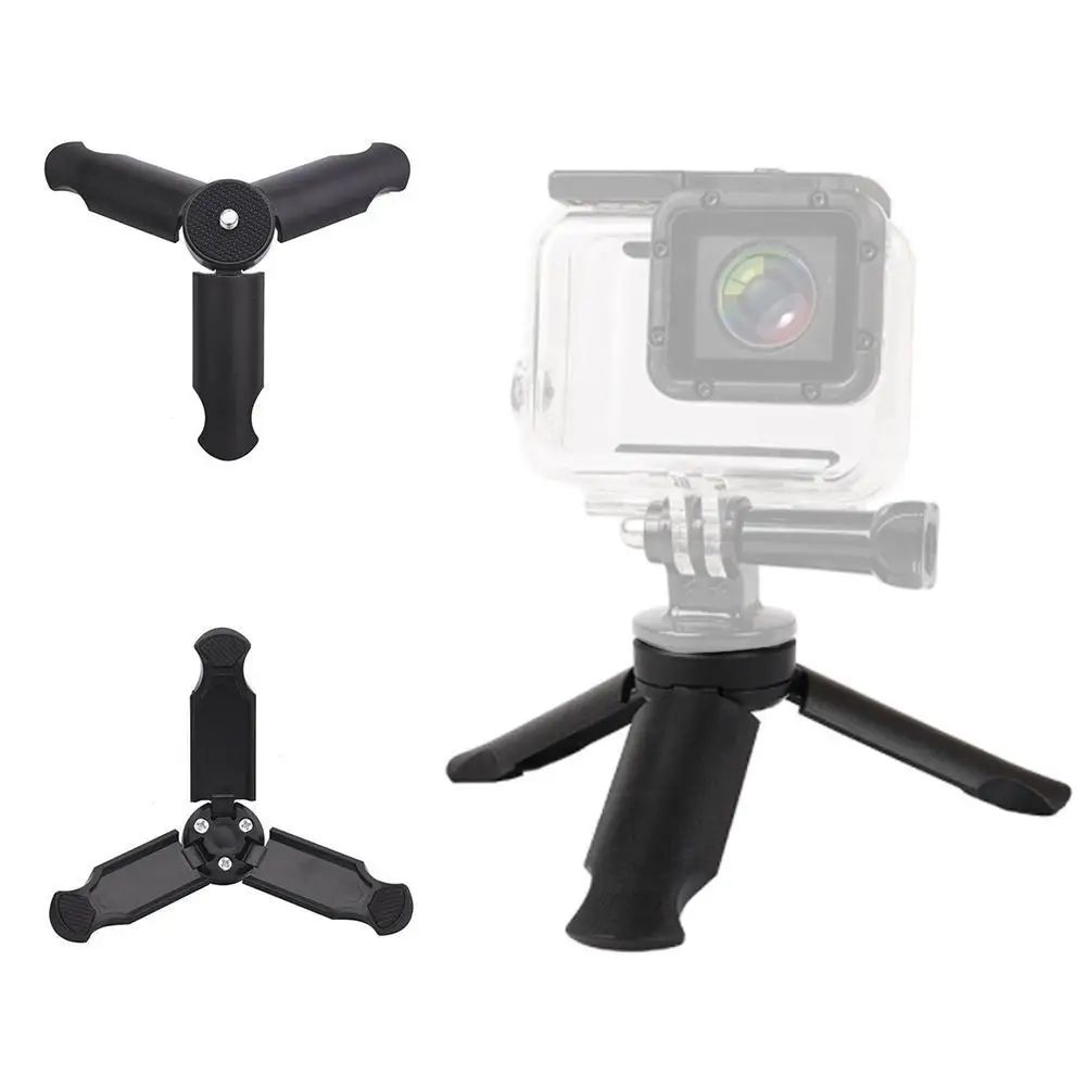 Portable Tripod Stand For DJI OSMO & Phones Stable Desktop Holder, Handheld Gimbal Bracket, Action Camera Mount, Firm black