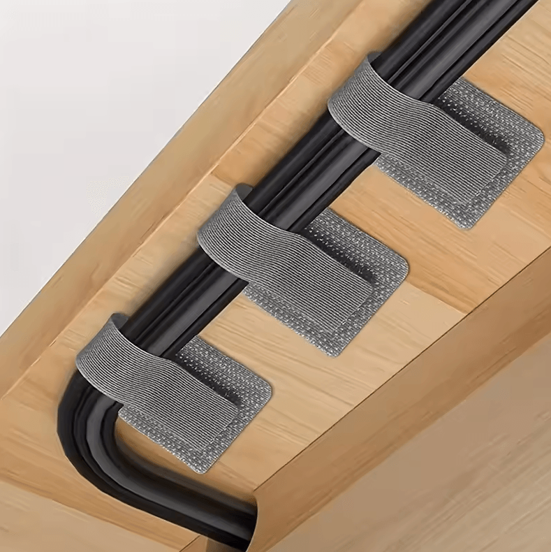 Self Adhesive Cable Organizer Clips 10pcs Wire Management Holders For Desk And Wall white 10pcs