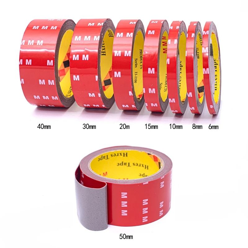 Industrial Strength Double Sided Acrylic Tape 300CM High Viscosity Mounting 15 Mm X 300 Cm