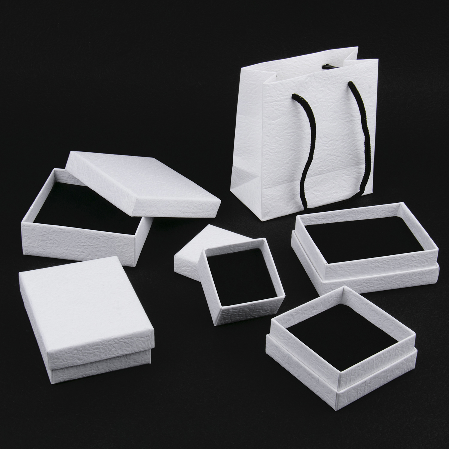 Frosted White Jewelry Packing Carton Box, Handbag Fashion Holder, Jewelry Organizer Storage Gift Box blue 01