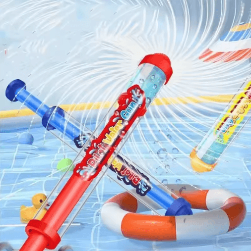 Firework Water Shooting Gun Kids Summer Splash Squirt Toy For Pool Beach And Outdoor Play red