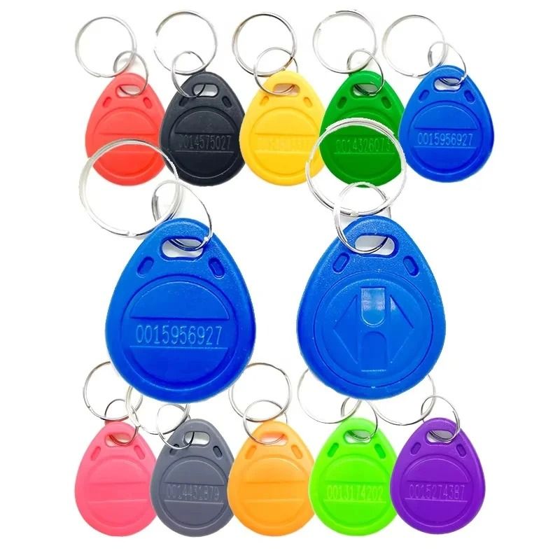 125KHz RFID Proximity ID Keyfobs TK4100 Access Control Tokens For Attendance And Parking Systems 20 Pcs Black