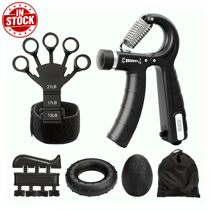 Finger Trainer Set, Grip Strength Enhancer, Hand Grip Trainer, Muscle Ring Stretcher Finger Trainer Set, Grip Strength Enhancer, Hand Grip Trainer, Muscle Ring Stretcher