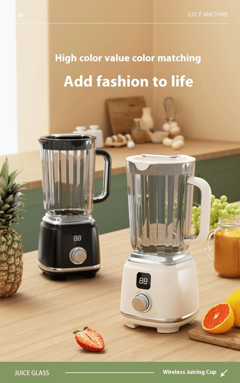 Portable Electric Juicer Blender 600ml Smoothie Maker With Ice Crushing Power black