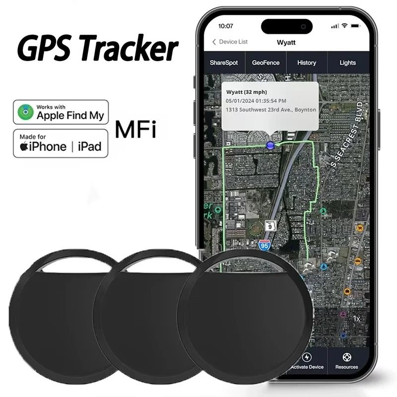 Apple Find My Mini Bluetooth GPS Tracker Anti lose Reminder Key Finder Pet Dog Kid Bag Wallet Car Smart Tag 2 Pcs