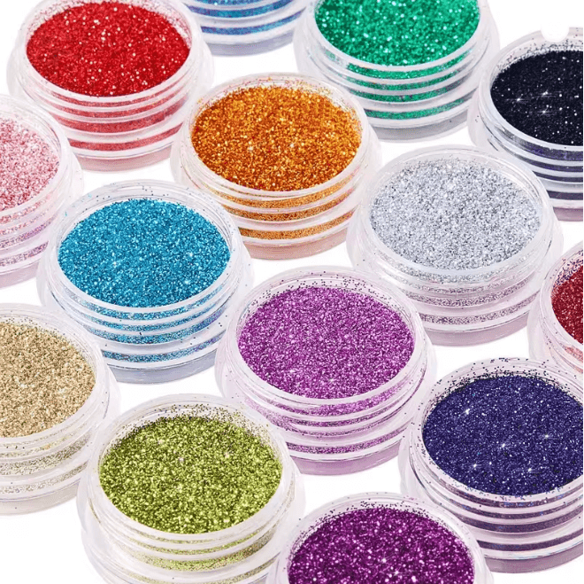 40 Color Nail Glitter Powder Set For Nail Art Body And Craft Designs 40 Color Nail Glitter Powder Set For Nail Art Body And Craft Designs