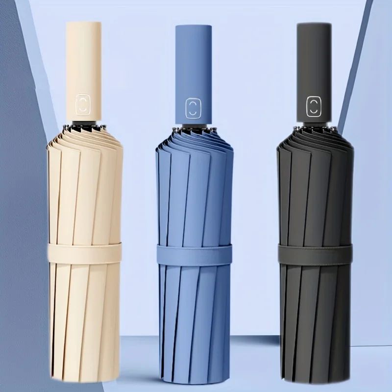 Reinforced Wind Resistant Business Umbrella burgundy